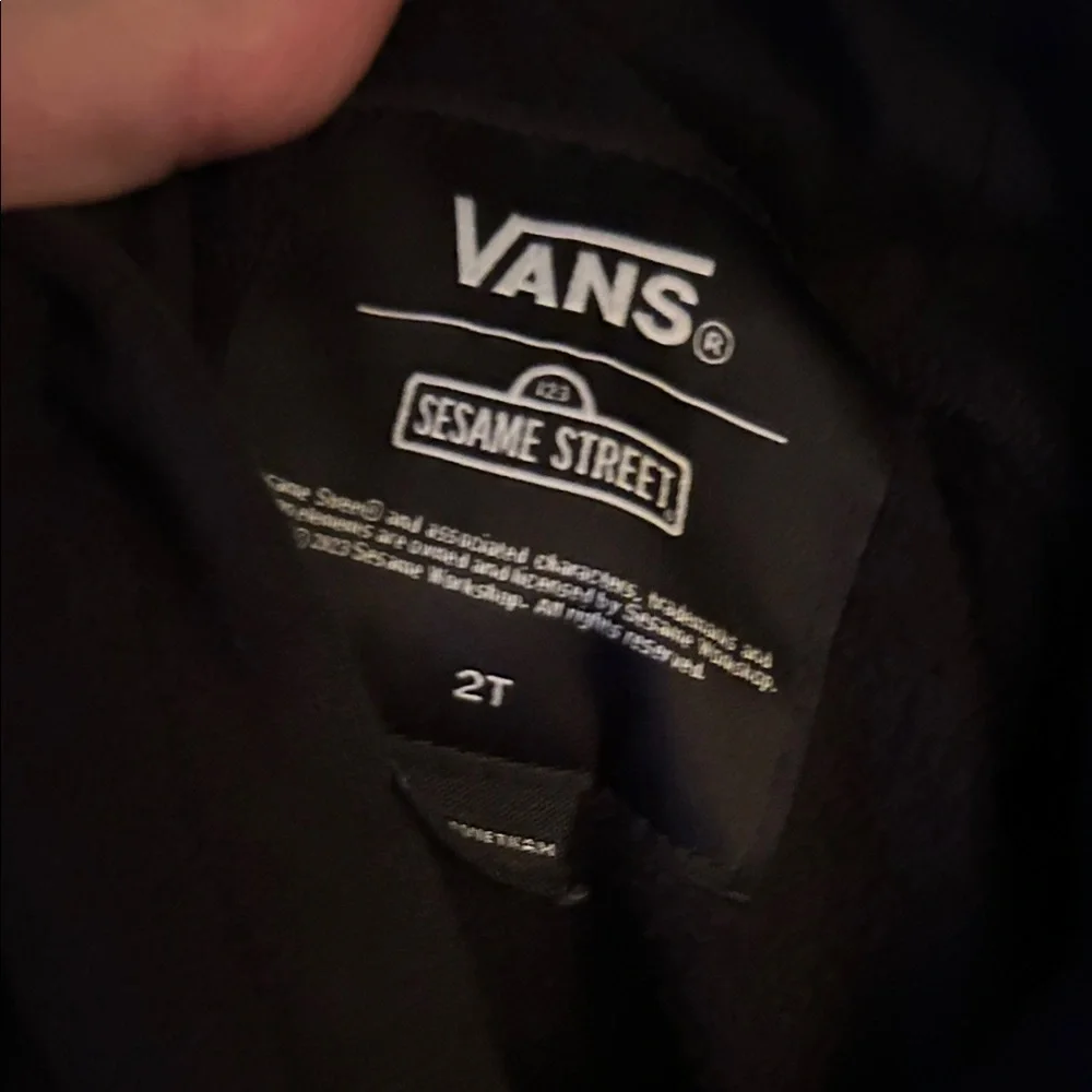 Vans Black Hoodie with Red Elmo and Green Logo - Picture 4 of 6